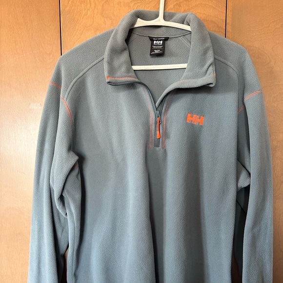 Helly Hansen Other - Helly Hansen Men’s Fleece 1/2 Zip Gray with Orange HH. XL - Great Condition